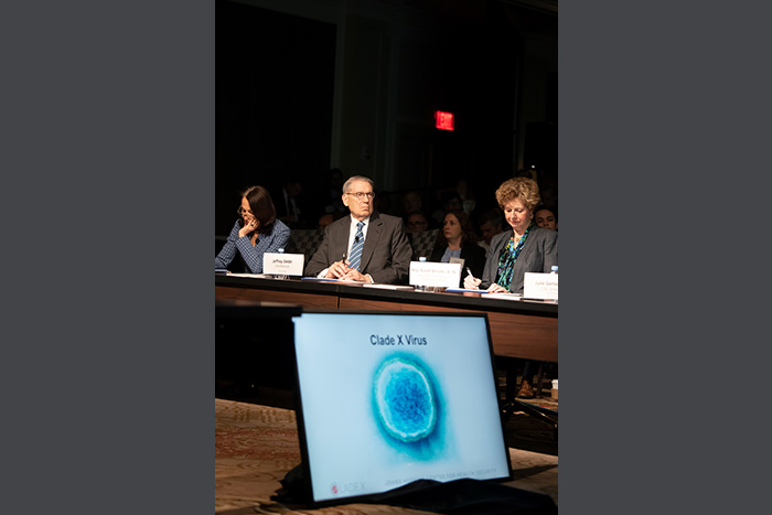 An image of the players at Clade X on May 15, 2018 in Washington, DC.
