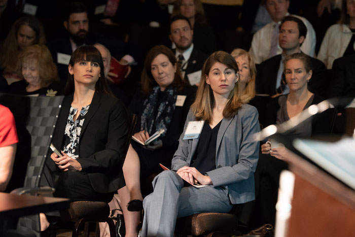 An image of the audience at Clade X on May 15, 2018 in Washington, DC.