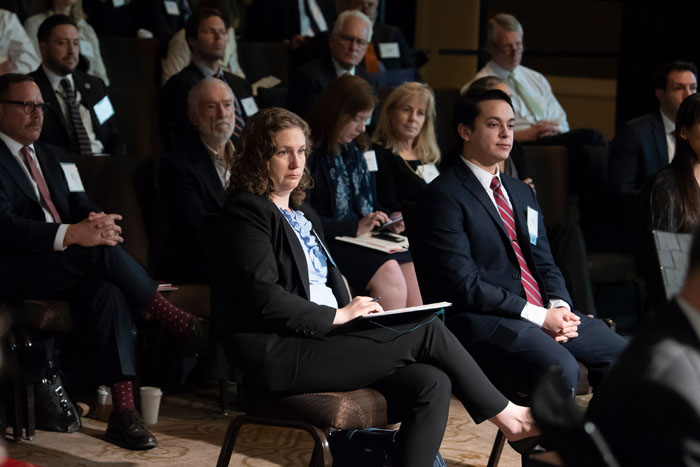 The audience at Clade X on May 15, 2018 in Washington, DC.