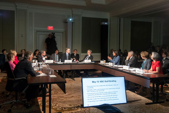 The players at Clade X on May 15, 2018 in Washington, DC.