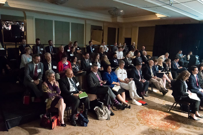 The audience at Clade X on May 15, 2018 in Washington, DC.