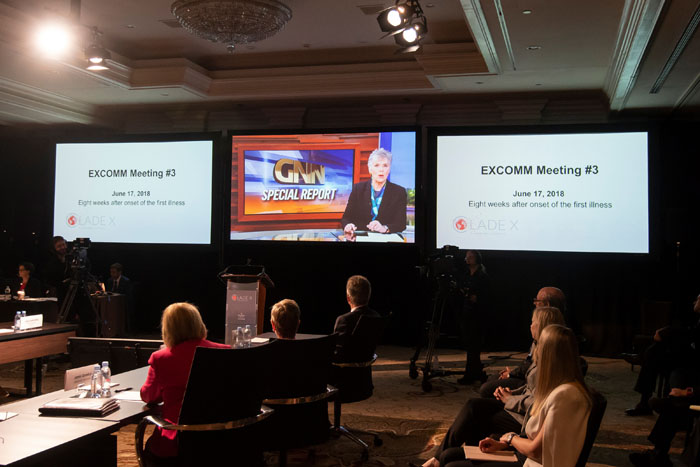 GNN special report at Clade X on May 15, 2018 in Washington, DC.