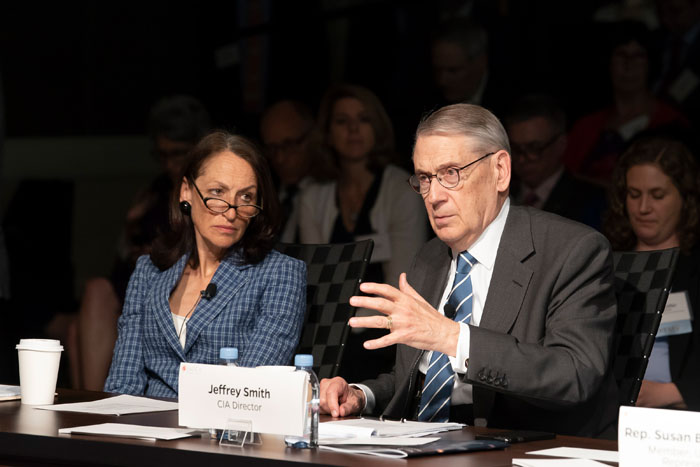 CIA Director, played by Jeffrey SMith, speaking at Clade X on May 15, 2018 in Washington, DC.