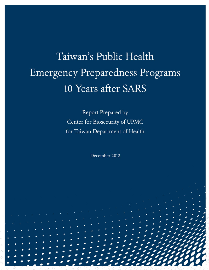 Image of report cover PDF: Report on Taiwan’s Public Health Emergency Preparedness Programs 10 Years after SARS 