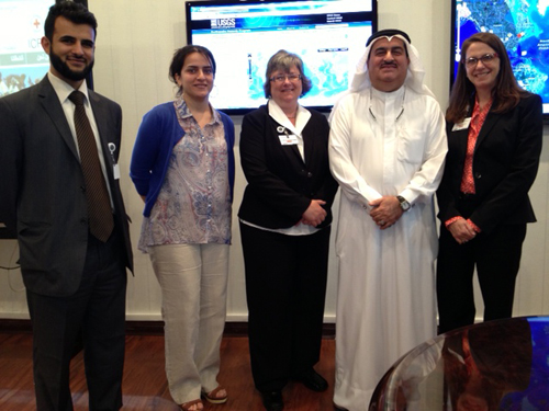 Photo of M. Al Anzi, I. Haider, M. Schoch-Spana, Y. Al Merag, and A. Cicero