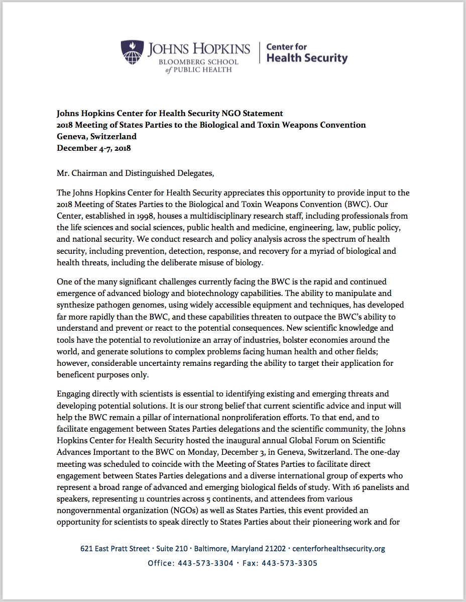 JHCHS BWC NGO statement cover