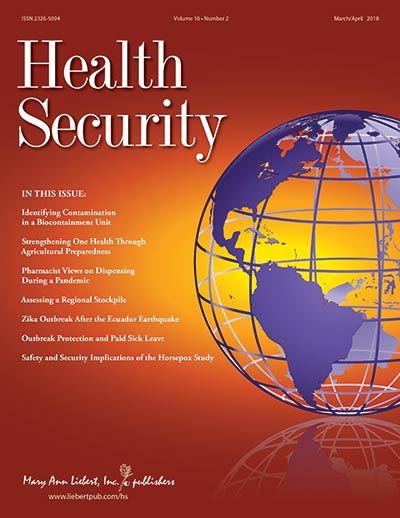 Health Security Journal