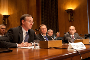 Image of Tom Inglesby testifying before Congress
