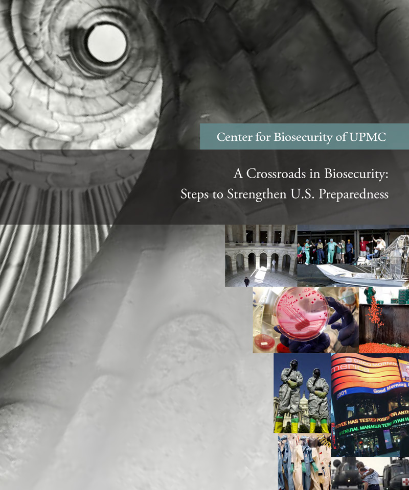 Image of report cover: A Crossroads in Biosecurity