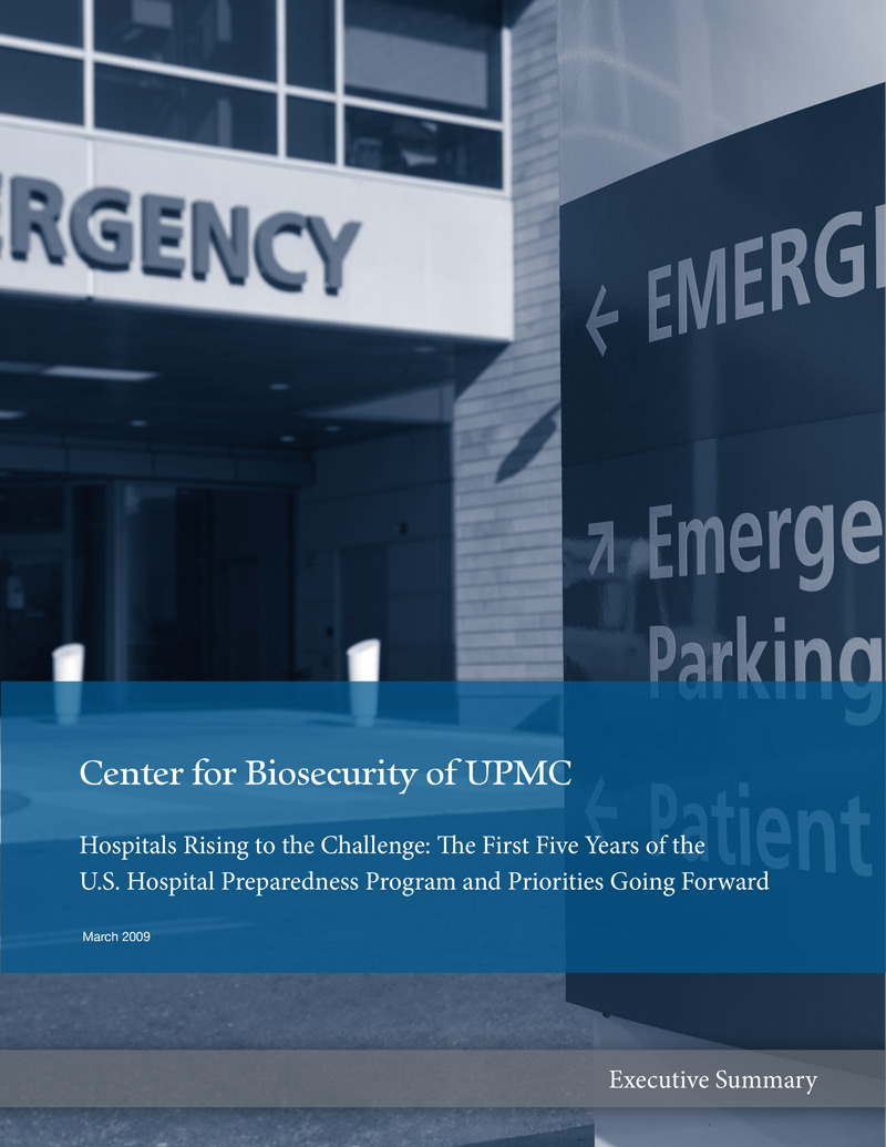 Hospitals Rising to the Challenge: The First Five Years of the U.S. Hospital Preparedness Program and Priorities Going Forward report cover
